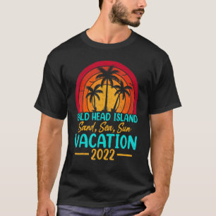 Zonnezomervakantie 2022 Bald Head Isla T-shirt