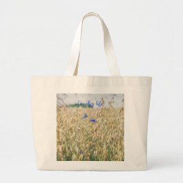 Zonnezomervelden Grote Tote Bag