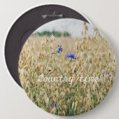 Zonnezomervelden Ronde Button 6,0 Cm (Voorkant /achterkant)