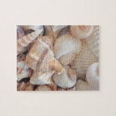 Zonnezomerzeeschelpen, zeehondenpels, strand Love Legpuzzel (Horizontaal)