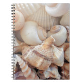 Zonnezomerzeeschelpen, zeehondenpels, strand Love Notitieboek (Voorkant)