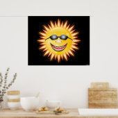 Zonnezon glimlachen poster (Keuken)