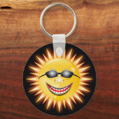 Zonnezon glimlachen sleutelhanger (Voorkant)