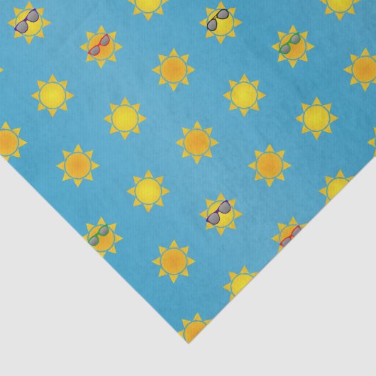 Zonnezon in Shades Tissuepapier (Detail)