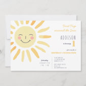 Zonnezondag 1ste verjaardag kaart (Voorkant)