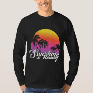 Zonnezondag en Vintage-team voor het roeien T-shirt