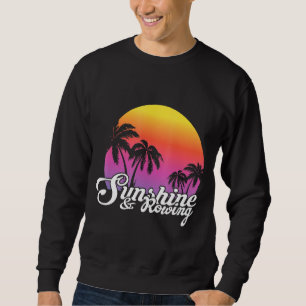 Zonnezondag en Vintage-team voor het roeien Trui