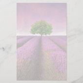 Zonnezondag in het landschapsgebied van Lavender Briefpapier (Voorkant)