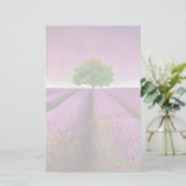 Zonnezondag in het landschapsgebied van Lavender Briefpapier (Staand voorkant)