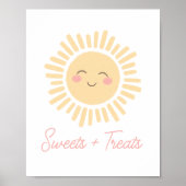 Zonnezondag zonneschijn Zondag Partij zoet- en Beh Poster (Voorkant)