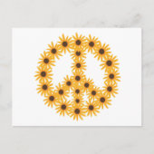Zonnezondbloemen Briefkaarten voor vredessignatie (Voorkant)