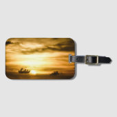 Zonnezone aan de Stille Oceaan Bagagelabel (Voorkant (horizontaal))