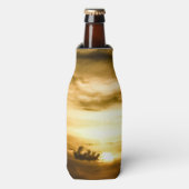 Zonnezone aan de Stille Oceaan Flesjeskoeler (Fles Voorkant)