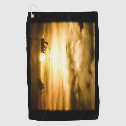 Zonnezone aan de Stille Oceaan Golfhanddoek (Voorkant)