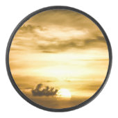 Zonnezone aan de Stille Oceaan Hockey Puck (Voorkant)