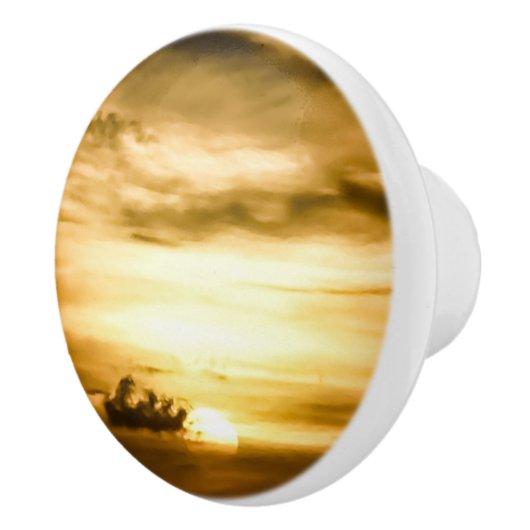 Zonnezone aan de Stille Oceaan Keramische Knop (Rechts)