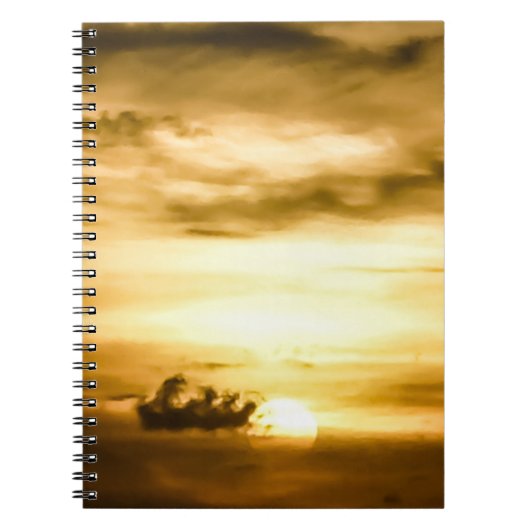 Zonnezone aan de Stille Oceaan Notitieboek (Voorkant)