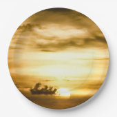 Zonnezone aan de Stille Oceaan Papieren Bordje (Voorkant)