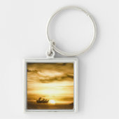 Zonnezone aan de Stille Oceaan Sleutelhanger (Voorkant)