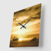 Zonnezone aan de Stille Oceaan Vierkante Klok (Hoek)