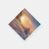 Zonnezone sneeuwkust zee servet (Hoek)