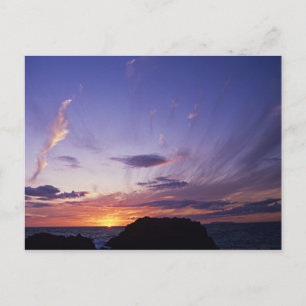 Zonnezone van de Atlantische Oceaan van Cornwall Briefkaart