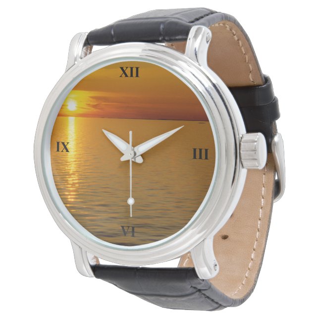 Zonnezone van de Zweedse eilanden Horloge (Gekanteld)