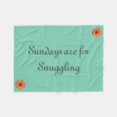 Zonnezongsmokkel Fleece Deken (Voorkant (Horizontaal))