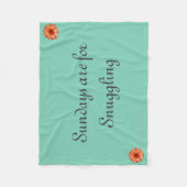 Zonnezongsmokkel Fleece Deken (Voorkant)