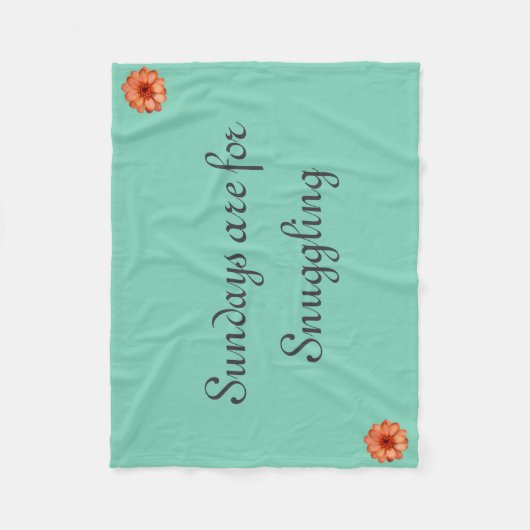 Zonnezongsmokkel Fleece Deken (Voorkant)