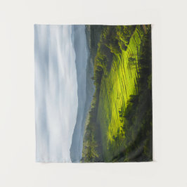 Zonnezonlicht op terrassen wandkleed