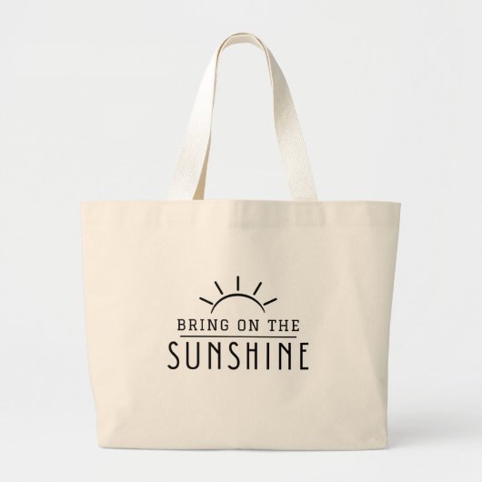 Zonnezonlicht, zomer grote tote bag (Voorkant)