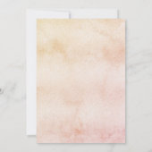 Zonnezonluxe Baby shower roze meisje Kaart (Achterkant)