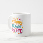 Zonnezonne met een scheef oog Funny mok (Voorkant links)