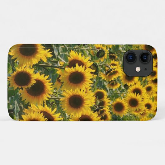 Zonnezonnebloemen iPhone Case (Achterkant (horizontaal))