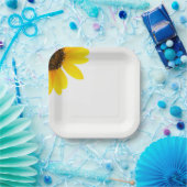 Zonnezonnebloempitten Borden Papieren Bordje (Feest)