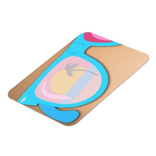 Zonnezonnebril Cool Fun Retro Illustratie Magneet (Linkerzijde)