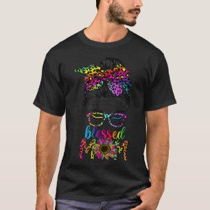 Zonnezonnebril met zonnebloempitten, zonder zegen. t-shirt