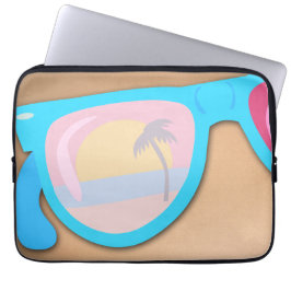 Zonnezonnebril voor strandwagentjes met vuurvaste  laptop sleeve