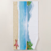 Zonnezonnescherm voor de zomerdoorsnede strandlaken (Voorkant)