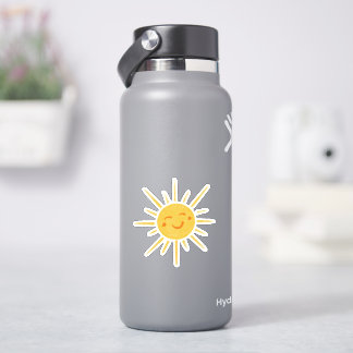 Zonnezonnige Sticker met vinylsnede glimlachen