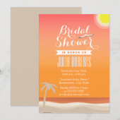 Zonnezonnige Vrijgezellenfeest zomerstrand Kaart (Voorkant / Achterkant)