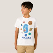Zonnezonplaneet van 6 dagen aanpassen t-shirt (Voorkant volledig)