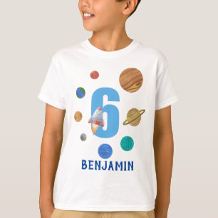 Zonnezonplaneet van 6 dagen aanpassen t-shirt