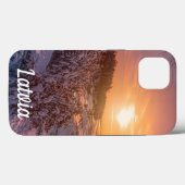 Zonnezonsondergang over de sneeuwkust van het zee Case-Mate iPhone case (Achterkant (horizontaal))