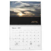 Zonnezonsondergang...personaliseerbaar! Kalender (Feb 2027)