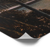 Zonnezonsondergang van de Tropische Island Evening Poster (Hoek)