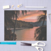 Zonnezonsondergang van de Tropische Island Evening Tissuepapier (Craft)