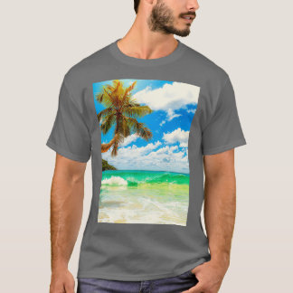 Zonnezonsondergang zomer t-shirt