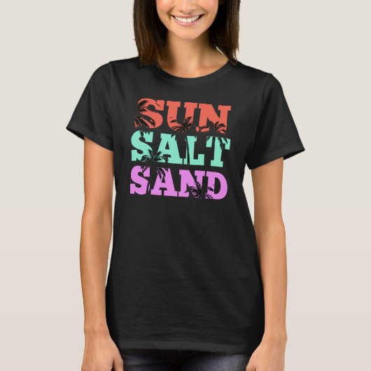 Zonnezout Zand, Grappige zomer T-shirt (Voorkant)